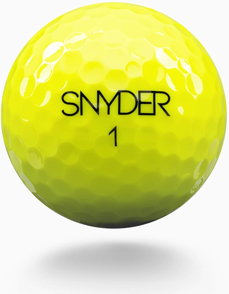 Snyder USA Prox Golf Balls - 5-Piece Construction Distance Golf Balls, Premium Urethane, 322 Dimples, 95 Compression, Colored Golf Balls 12 Pack - Image 2